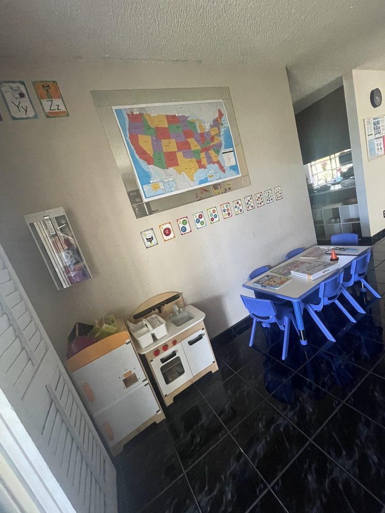 Classroom kitchen play area