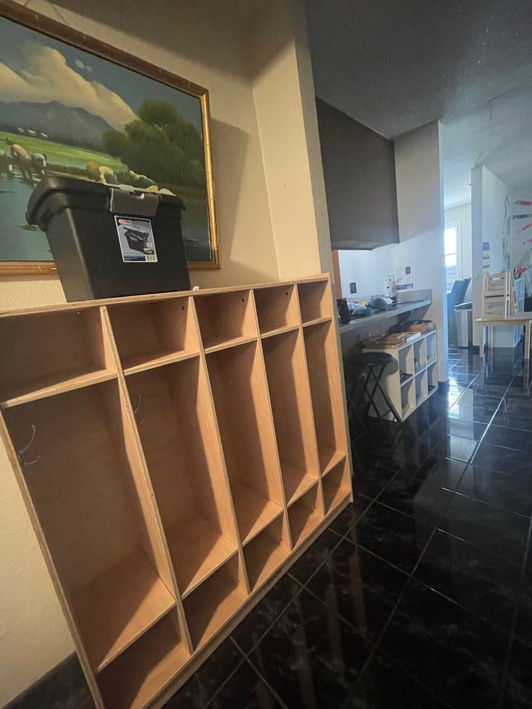 Cubbies for children's belongings